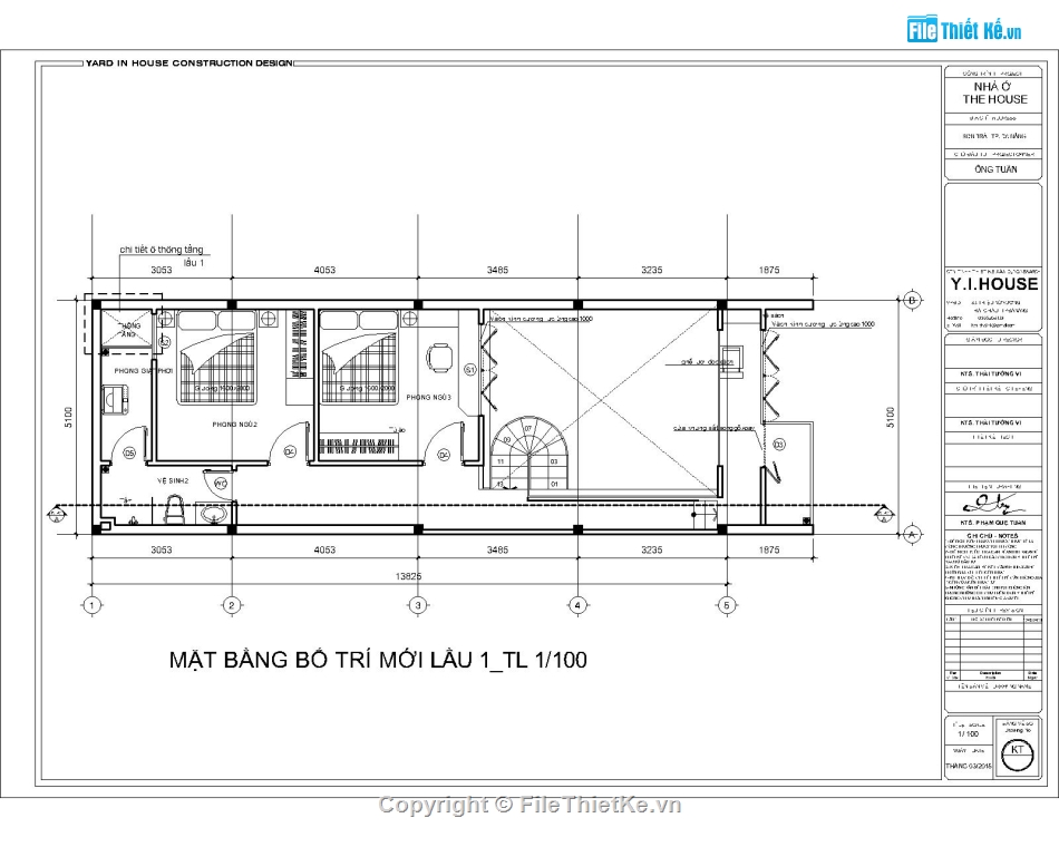 thiết kế nhà phố 1 tầng,nhà phố 1 tầng 5.1x13.8m,Thiết kế nhà phố 1 tầng,bản vẽ nhà phố 1 tầng